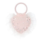 Girls Pink Heart Embellished Handbag, 1, hi-res